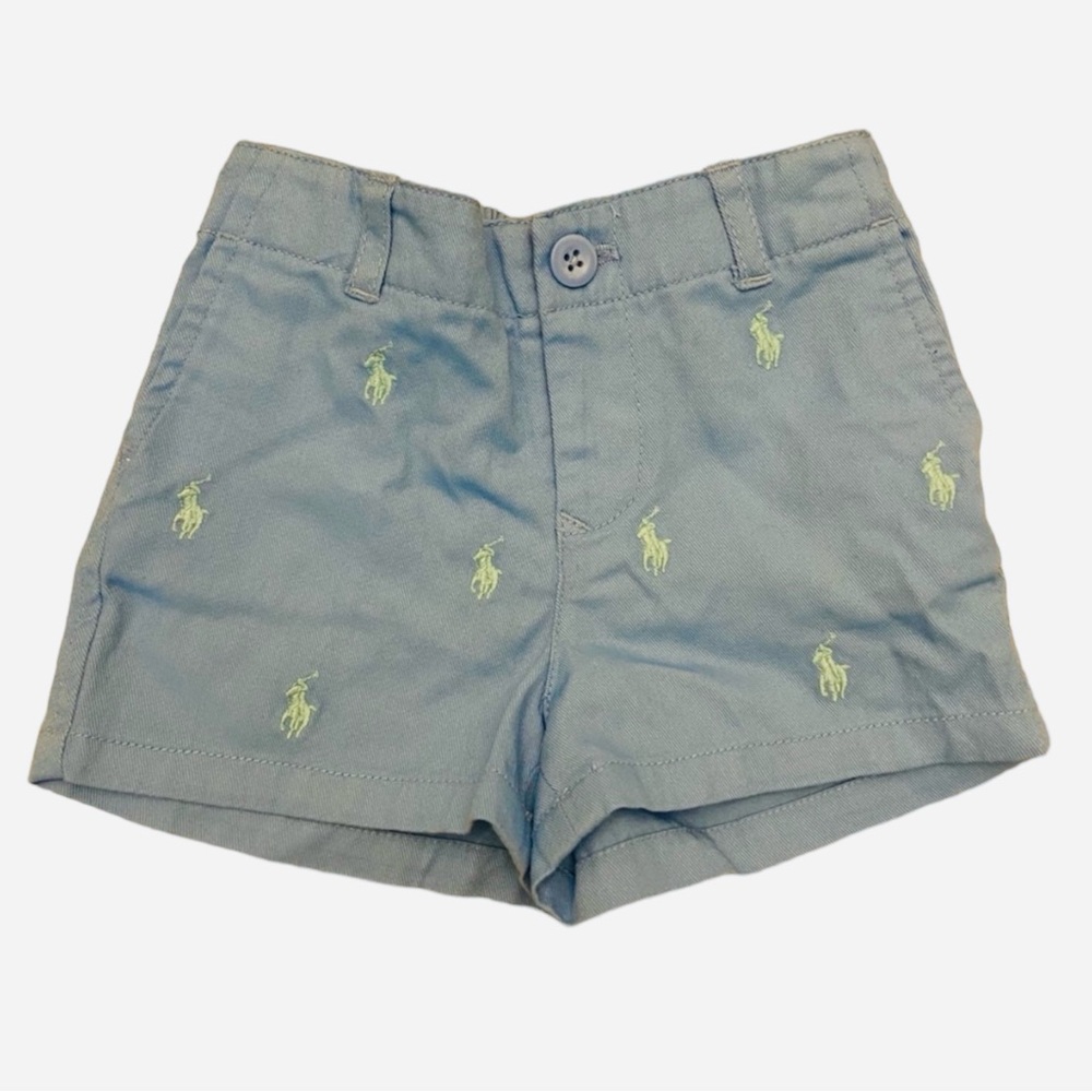 NEW Ralph Lauren Cotton Blue Shorts Size 6M